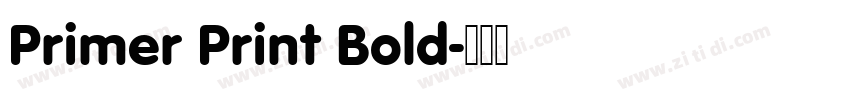 Primer Print Bold字体转换